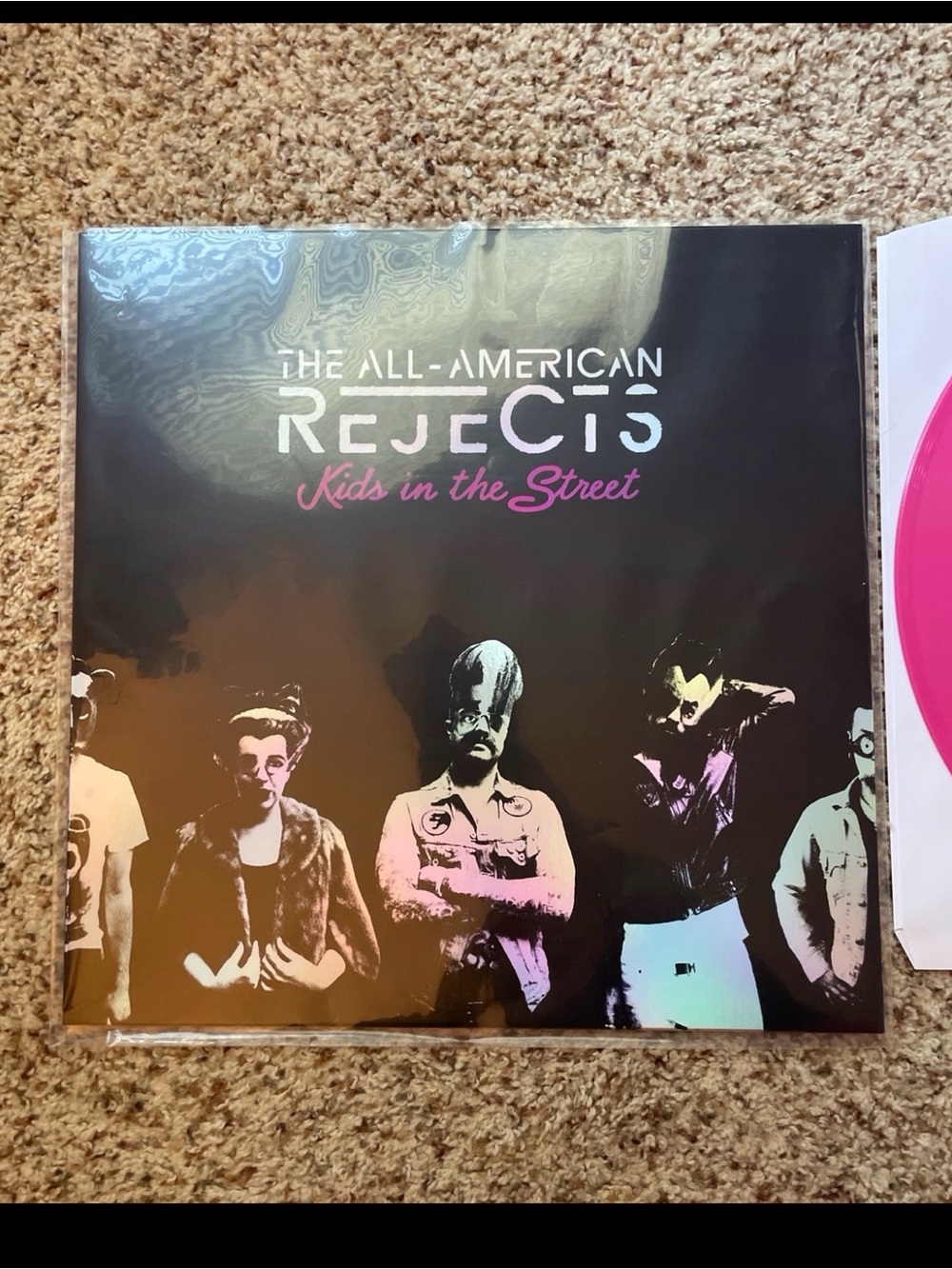 The All-American Rejects Kids in the Street Hot Pink Tour Pressing Vinyl LP
